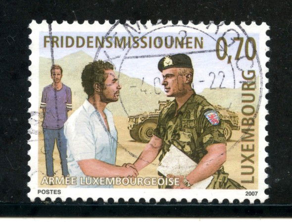 2007 - LUSSEMBURGO -70c. MISSIONI DI PACE - LOTTO/29933