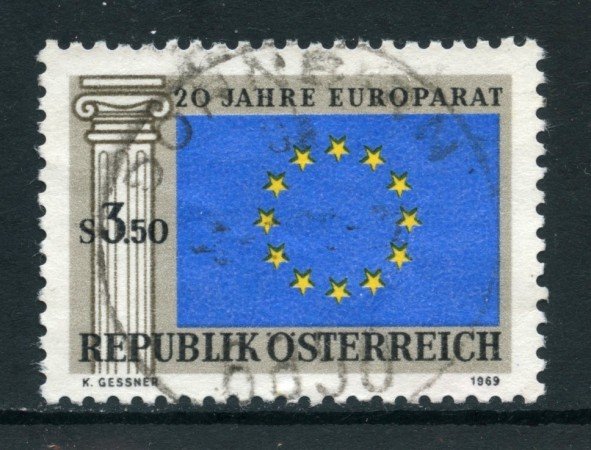 1969 - AUSTRIA - CONSIGLIO D'EUROPA - USATO - LOTTO/27946