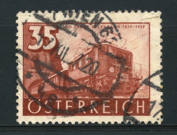 1937 - LOTTO/14282 - AUSTRIA - 35g. LOCOMOTIVA  ELETTRICA - USATO
