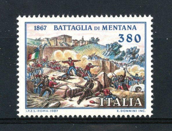 1987 - REPUBBLICA - BATTAGLIA DI MENTANA - NUOVO - LOTTO/30260