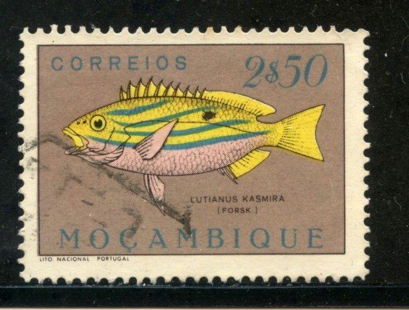 1951 - MOZAMBICO - 2,5 e. PESCI - USATO - LOTTO/29048