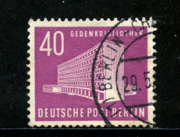 1953/54 - BERLINO - 40p. GRUNEWALD - USATO - LOTTO/29216