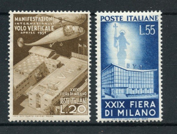 1951 - REPUBBLICA - 29° FIERA DI MILANO 2v.  - NUOVI - LOTTO/30312