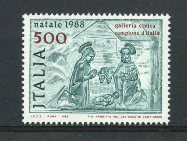 1988 - REPUBBLICA - 500 LIRE NATALE - NUOVO - LOTTO/30275