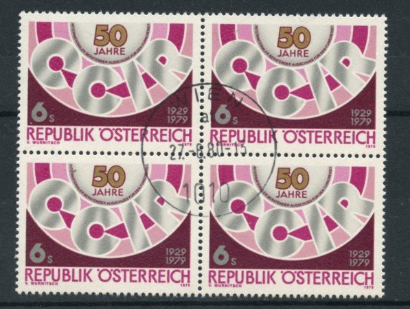 1979 - LOTTO/16406QU - AUSTRIA - RADIOCOMUNICAZIONI - QUARTINA USATA