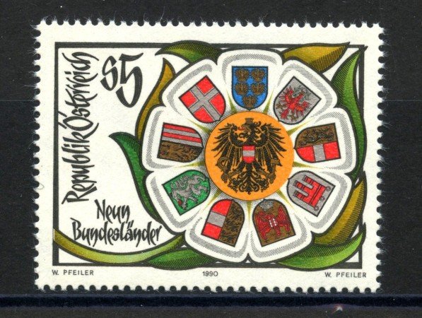 1990 - AUSTRIA - FEDERALISMO - NUOVO - LOTTO/39610