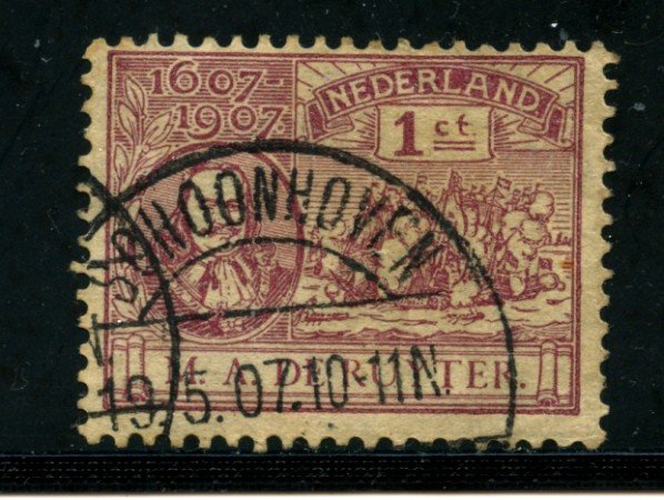 1907 - LOTTO/21271 - OLANDA - 1 cent. AMMIRAGLIO RUYTER - USATO