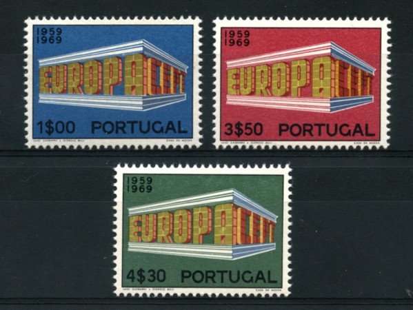1969 - LOTTO/14010 - PORTOGALLO - EUROPA 3v. - NUOVI