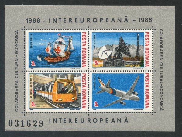 1985 - ROMANIA - COLLABORAZIONE INTEREUROPEA - FOGLIETTO NUOVO - LOTTO/29358