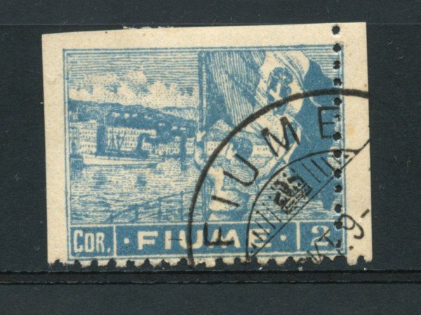 1919 - LOTTO/16791 - FIUME - 2 c. COBALTO USATO - VARIETA'
