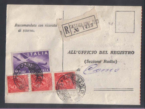 1958 - LOTTO/354 - REPUBBLICA -  CASTIGLIONE OLONA