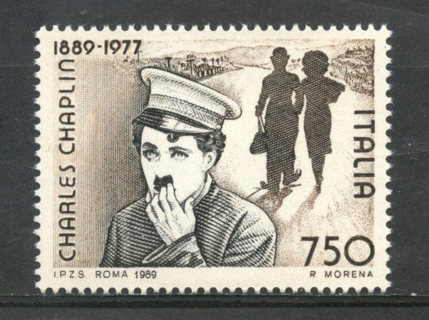 1989 - LOTTO/6928 - REPUBBLICA - CHARLIE CHAPLIN - NUOVO