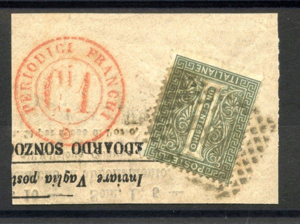 1863 - REGNO - LOTTO/39956 - 1 cent. - TIRATURA DI LONDRA - USATO 