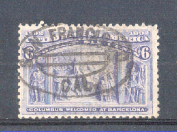 1893 - LBF/2950 -  STATI UNITI - 6c. ESPOSIZ. COLOMBIANA - USATO