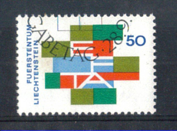 1967 - LOTTO/LIE432U - LIECHTENSTEIN -  50r. E.F.T.A. - USATO