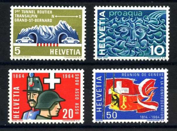 1964 - LOTTO/39443 - SVIZZERA - PROPAGANDA 4v. - NUOVI