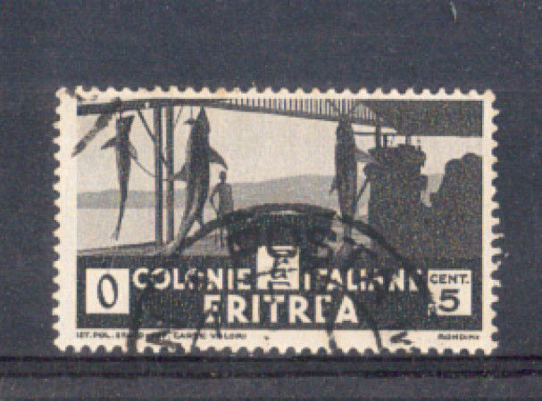 1933 - LOTTO/ERIT204U - ERITREA - 5c. PITTORICA - USATO