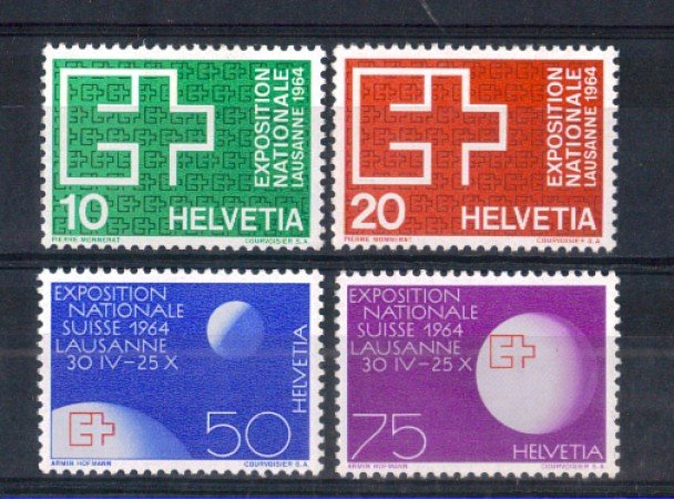 1963 - LOTTO/23614 - SVIZZERA - ESPOSIZIONE DI LOSANNA  4v. - NUOVI