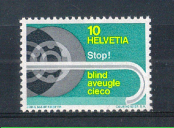1967 - LOTTO/SVI784N - SVIZZERA - 10c. AIUTO AI CIECHI - NUOVO
