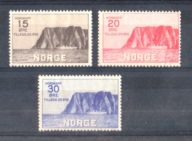 1930 - LOTTO/NORV153CPL - NORVRGIA - CAPO NORD 1° SERIE - TRACCIA DI LINGUELLA