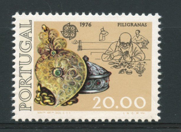 1976 - LOTTO/14011 - PORTOGALLO - 20e. EUROPA  ORAFO - NUOVO