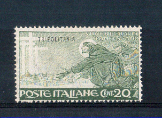 1926 - TRIPOLTANIA - LOTTO/10100L - 20 cent. SAN FRANCESCO