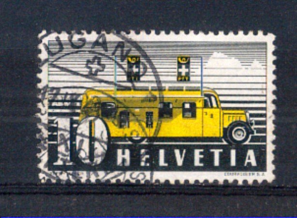 1946 - LOTTO/SVI432U - SVIZZERA - 10c. CORRIERA POSTALE - USATO