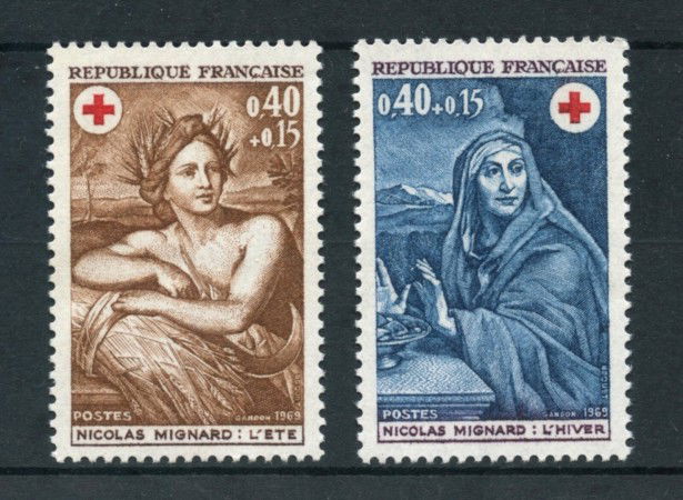 1969 - FRANCIA - PRO CROCE ROSSA 2v. - NUOVI - LOTTO/25983