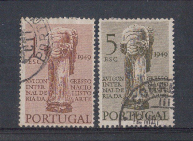 1949 - LOTTO/9730U - PORTOGALLO - STORIA DELL'ARTE 2v. USATI