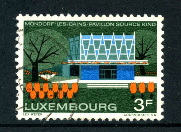 1968 - LUSSEMBURGO - 3 FR. MONDORF LES BAINS - USATO - LOTTO/29898