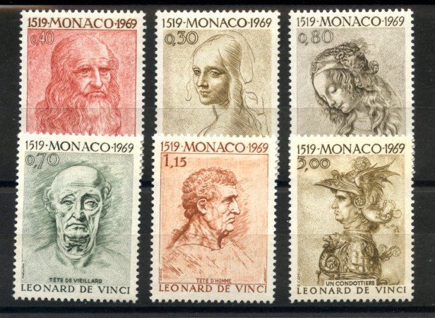 1969 - MONACO - LOTTO/41242 - LEONARDO DA VINCI  6v. - NUOVI