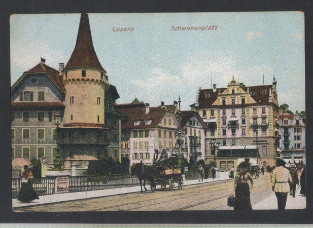 SVIZZERA - 1900 - LUZERN - SCHWANENPLATZ - LBF/1338