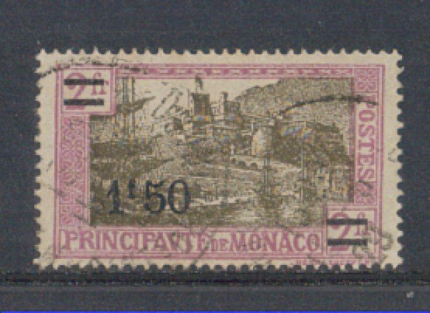 1926 - LOTTO/8540U - MONACO - 1,50 Fr. su 2 Fr. LILLA ROSA - USA