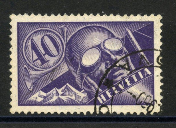 1923 - SVIZZERA - 40 cent. POSTA AEREA  - USATO - LOTTO/34015