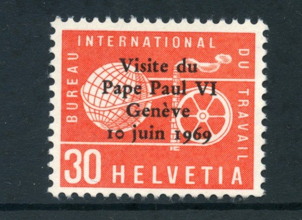 1969 - LOTTO/23647 - SVIZZERA - SERVIZIO VISITA PAPA PAOLO VI° - NUOVO