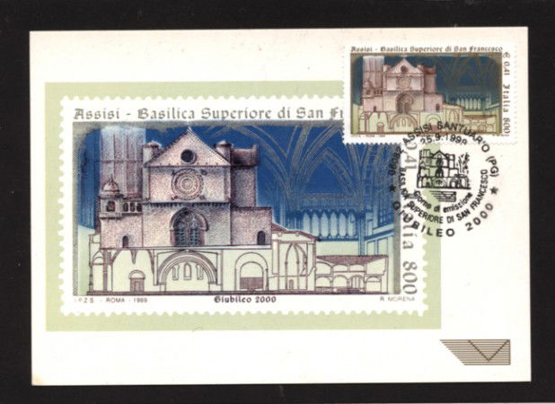 1999 - LOTTO/10555ZM - REPUBBLICA - BASILICA DI SAN FRANCESCO - CARTOLINA MAXIMUM
