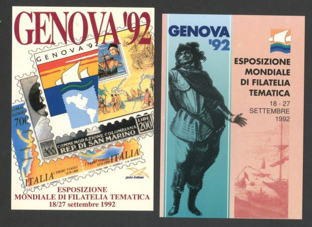 1992 - REPUBBLICA - LOTTO/43086 - INSIEME DI 3 CARTOLINE E 8 CHIUDILETTERA NUOVI