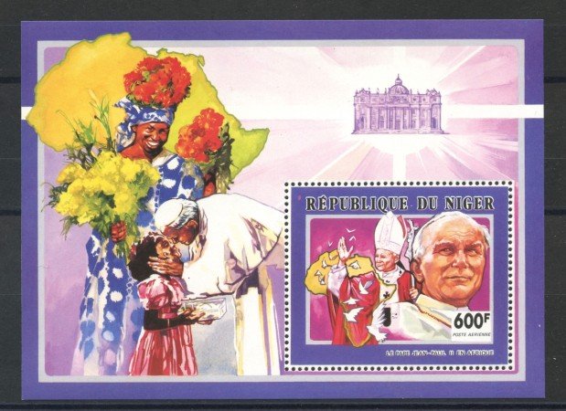 1991 - NIGER  REPUBBLICA - VISITA DEL PAPA - 2 FOGLIETTI NUOVI - LOTTO/35973