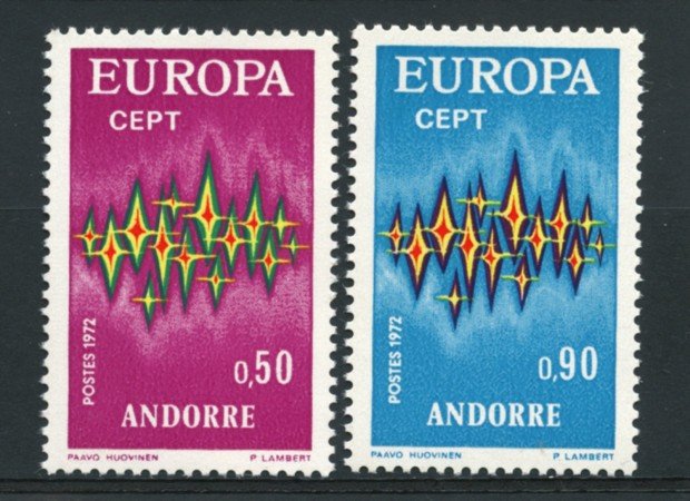 1972 - ANDORRA FRANCESE - LOTTO/14005 - EUROPA 2v. - NUOVI
