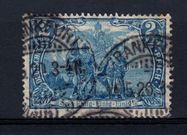 1902 - LOTTO/13086 - GERMANIA REICH - 2m. AZZURRO - USATO