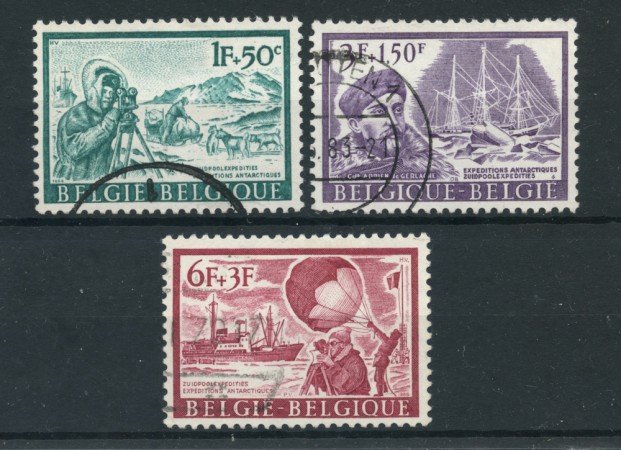 1966 - BELGIO - LOTTO/24414 - SPEDIZIONI ANTARTICHE 3v. - USATI