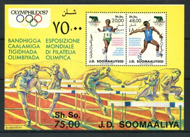 1987 - LOTTO/19507 - SOMALIA - OLYMPHILEX 87 - FOGLIETTO NUOVO.