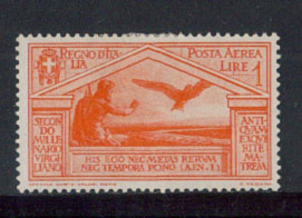 1930 - LOTTO/REGA24L - REGNO - POSTA AEREA 1 LIRA VIRGILIO - T/L