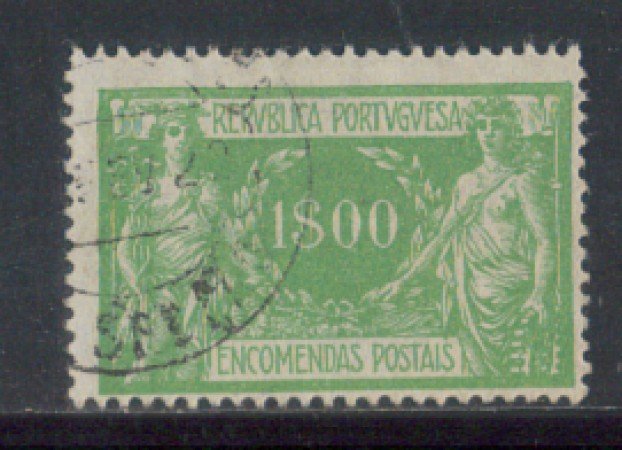 1920 - LOTTO/PORP12U - PORTOGALLO - 1e. PACCHI - USATO
