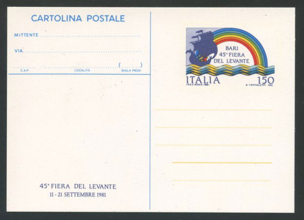 1981 - LOTTO/17039 - REPUBBLICA - BARI 81 - NUOVA