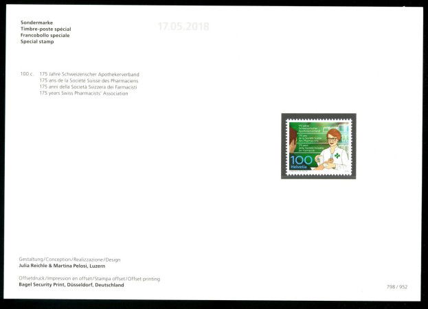 2018 - SVIZZERA - LOTTO/39736F - ASSOCIAZIONE FARMACISTI - NUOVO FOLDER