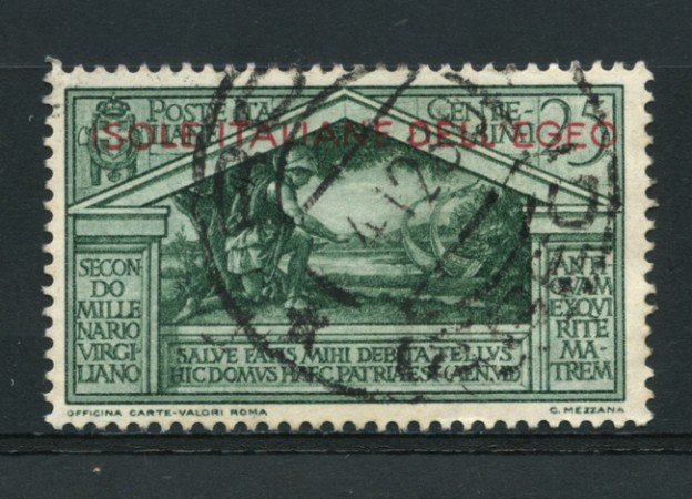 1930 - LOTTO/14075 - EGEO - 25c. VIRGILIO - USATO
