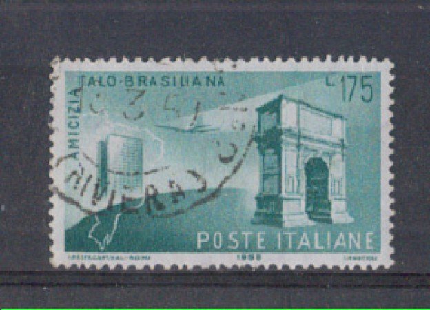 1958 - LOTTO/6336U - REPUBBLICA - AMICIZIA ITALO-BRASILIANA USAT