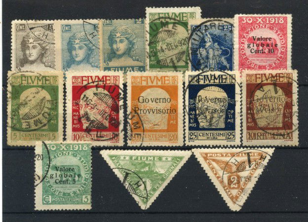FIUME - LOTTO/43236 - INSIEME DI 14 FRANCOBOLLI  DIFFERENTI DA CATALOGARE