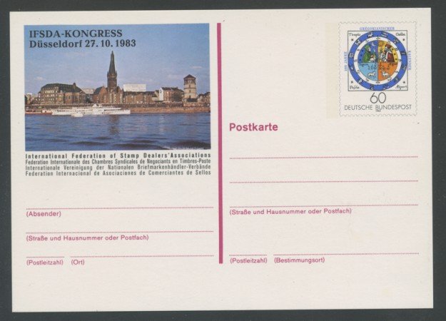 1983 - LOTTO/17128 - GERMANIA - IFSDA KONGRESS CARTOLINA POSTALE - NUOVA